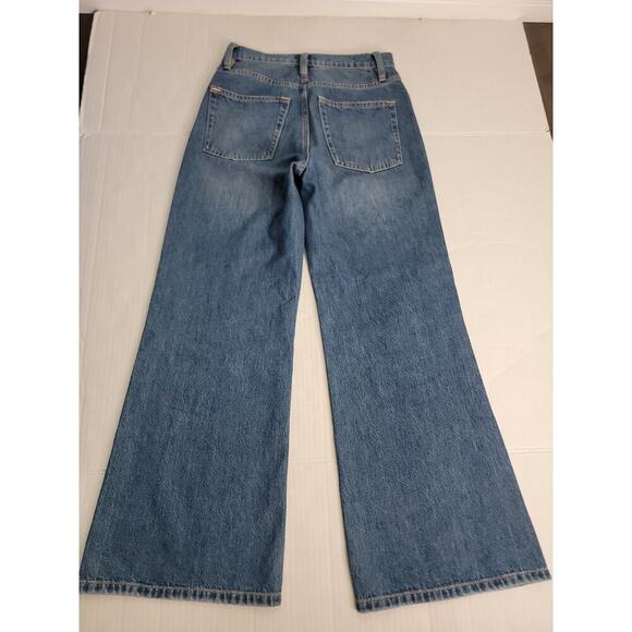 Alice and Olivia Wide Leg Jeans Size 26 High Rise Crop Boho Classic - Picture 10 of 12